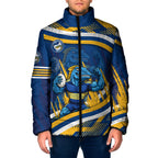 Eels Rugby Mascot Padded Jacket Fierce Athlete Graphic in Sports Style