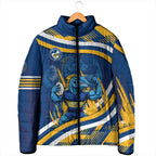 Eels Rugby Mascot Padded Jacket Fierce Athlete Graphic in Sports Style
