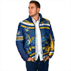 Eels Rugby Mascot Padded Jacket Fierce Athlete Graphic in Sports Style