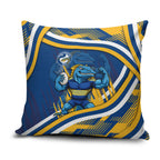 Eels Rugby Mascot Pillow Cover Fierce Athlete Graphic in Sports Style
