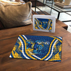 Eels Rugby Mascot Puzzle Fierce Athlete Graphic in Sports Style
