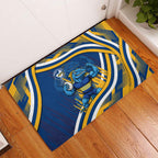 Eels Rugby Mascot Rubber Doormat Fierce Athlete Graphic in Sports Style