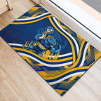Eels Rugby Mascot Rubber Doormat Fierce Athlete Graphic in Sports Style