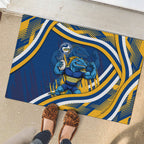 Eels Rugby Mascot Rubber Doormat Fierce Athlete Graphic in Sports Style