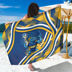 Eels Rugby Mascot Sarong Fierce Athlete Graphic in Sports Style