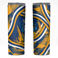 Eels Rugby Mascot Skinny Tumbler Fierce Athlete Graphic in Sports Style
