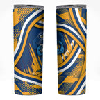 Eels Rugby Mascot Skinny Tumbler Fierce Athlete Graphic in Sports Style