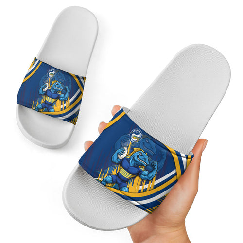Eels Rugby Mascot Slide Sandals Fierce Athlete Graphic in Sports Style