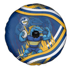 Eels Rugby Mascot Spare Tire Cover Fierce Athlete Graphic in Sports Style