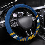 Eels Rugby Mascot Steering Wheel Cover Fierce Athlete Graphic in Sports Style