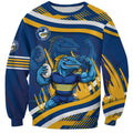 Eels Rugby Mascot Sweatshirt Fierce Athlete Graphic in Sports Style