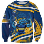 Eels Rugby Mascot Sweatshirt Fierce Athlete Graphic in Sports Style