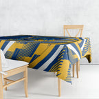 Eels Rugby Mascot Tablecloth Fierce Athlete Graphic in Sports Style