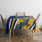 Eels Rugby Mascot Tablecloth Fierce Athlete Graphic in Sports Style