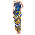Eels Rugby Mascot Tank Maxi Dress Fierce Athlete Graphic in Sports Style