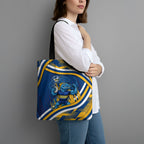 Eels Rugby Mascot Tote Bag Fierce Athlete Graphic in Sports Style
