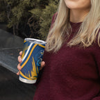 Eels Rugby Mascot Tumbler Cup Fierce Athlete Graphic in Sports Style