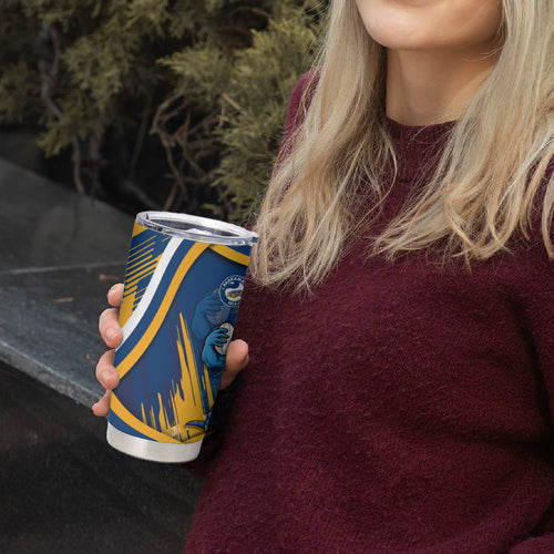 Eels Rugby Mascot Tumbler Cup Fierce Athlete Graphic in Sports Style