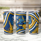 Eels Rugby Mascot Tumbler Cup Fierce Athlete Graphic in Sports Style