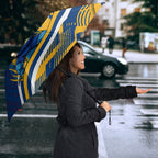 Eels Rugby Mascot Umbrella Fierce Athlete Graphic in Sports Style