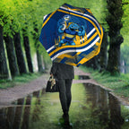 Eels Rugby Mascot Umbrella Fierce Athlete Graphic in Sports Style