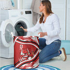 Dragons Rugby Mascot Laundry Basket Fierce Athlete Graphic in Sports Style
