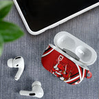 Dragons Rugby Mascot AirPods Case Fierce Athlete Graphic in Sports Style