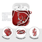 Dragons Rugby Mascot AirPods Case Fierce Athlete Graphic in Sports Style