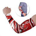 Dragons Rugby Mascot Arm Sleeves Fierce Athlete Graphic in Sports Style