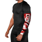Dragons Rugby Mascot Arm Sleeves Fierce Athlete Graphic in Sports Style
