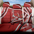 Dragons Rugby Mascot Back Car Seat Cover Fierce Athlete Graphic in Sports Style