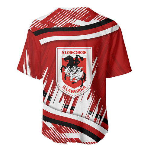 Dragons Rugby Mascot Baseball Jersey Fierce Athlete Graphic in Sports Style