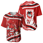 Dragons Rugby Mascot Baseball Jersey Fierce Athlete Graphic in Sports Style