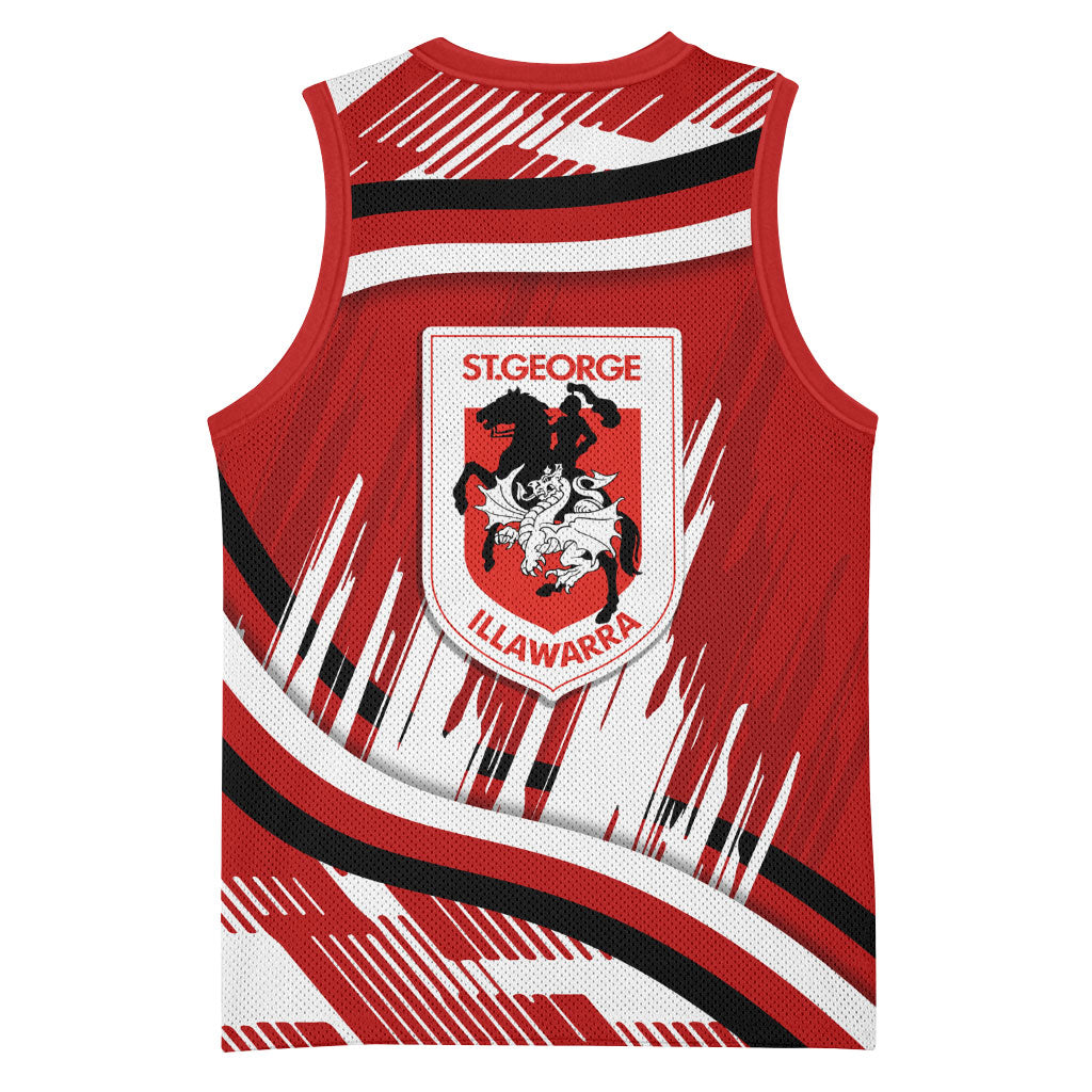 Dragons Rugby Mascot Basketball Jersey Fierce Athlete Graphic in Sports Style