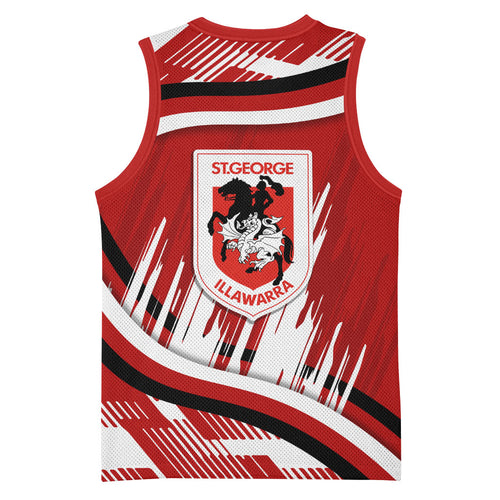 Dragons Rugby Mascot Basketball Jersey Fierce Athlete Graphic in Sports Style