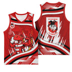 Dragons Rugby Mascot Basketball Jersey Fierce Athlete Graphic in Sports Style