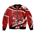 Dragons Rugby Mascot Bomber Jacket Fierce Athlete Graphic in Sports Style