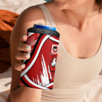 Dragons Rugby Mascot 4 in 1 Can Cooler Tumbler Fierce Athlete Graphic in Sports Style