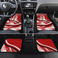 Dragons Rugby Mascot Car Mats Fierce Athlete Graphic in Sports Style
