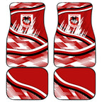 Dragons Rugby Mascot Car Mats Fierce Athlete Graphic in Sports Style