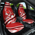 Dragons Rugby Mascot Car Seat Cover Fierce Athlete Graphic in Sports Style