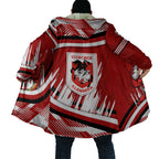 Dragons Rugby Mascot Cloak Fierce Athlete Graphic in Sports Style