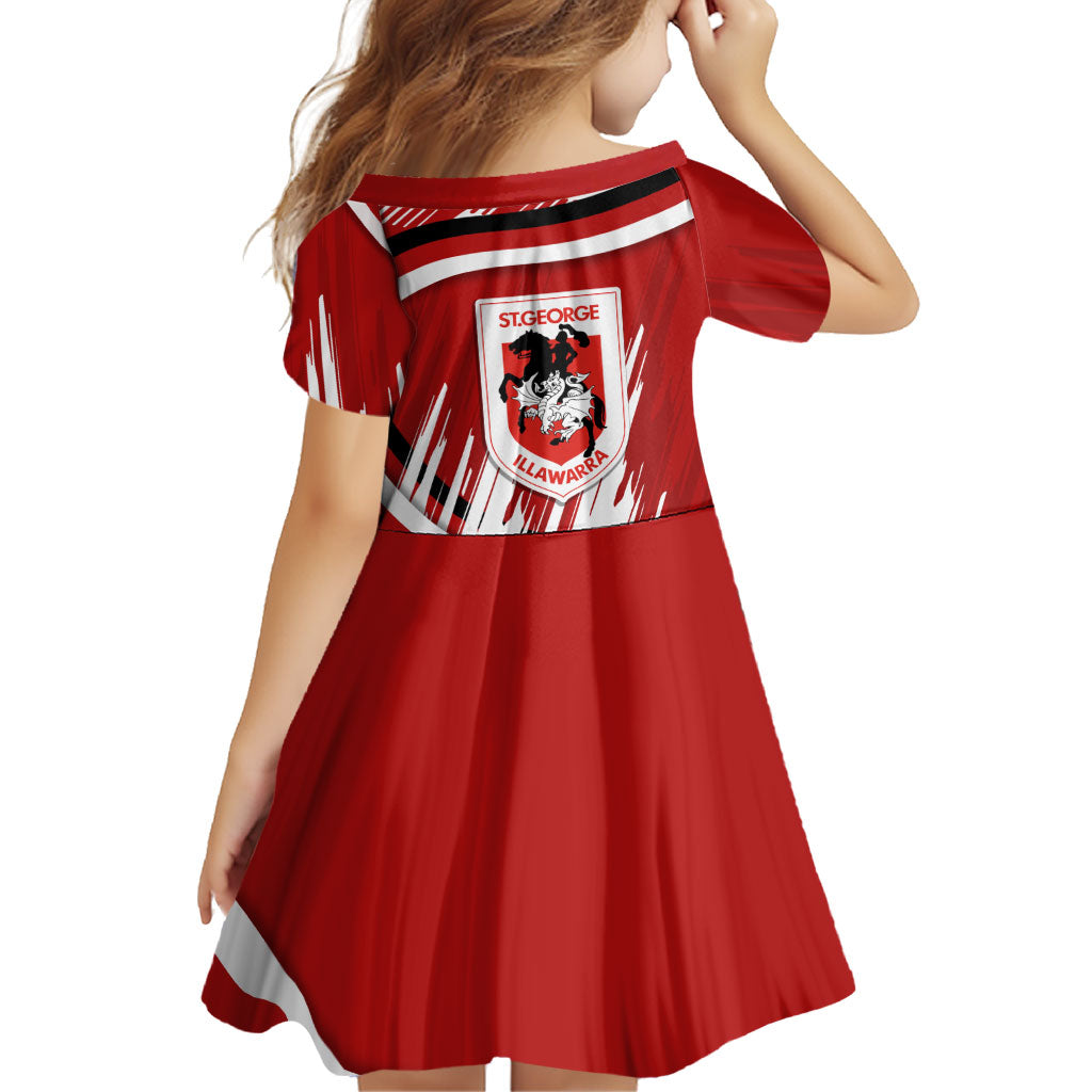 Dragons Rugby Mascot Family Matching Off The Shoulder Long Sleeve Dress and Hawaiian Shirt Fierce Athlete Graphic in Sports Style