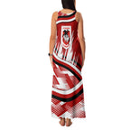 Dragons Rugby Mascot Family Matching Tank Maxi Dress and Hawaiian Shirt Fierce Athlete Graphic in Sports Style