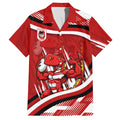 Dragons Rugby Mascot Hawaiian Shirt Fierce Athlete Graphic in Sports Style