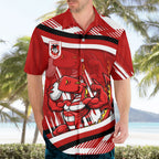 Dragons Rugby Mascot Hawaiian Shirt Fierce Athlete Graphic in Sports Style