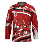 Dragons Rugby Mascot Hockey Jersey Fierce Athlete Graphic in Sports Style