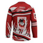 Dragons Rugby Mascot Hockey Jersey Fierce Athlete Graphic in Sports Style