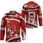Dragons Rugby Mascot Hockey Jersey Fierce Athlete Graphic in Sports Style