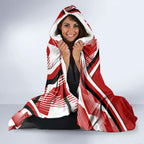 Dragons Rugby Mascot Hooded Blanket Fierce Athlete Graphic in Sports Style